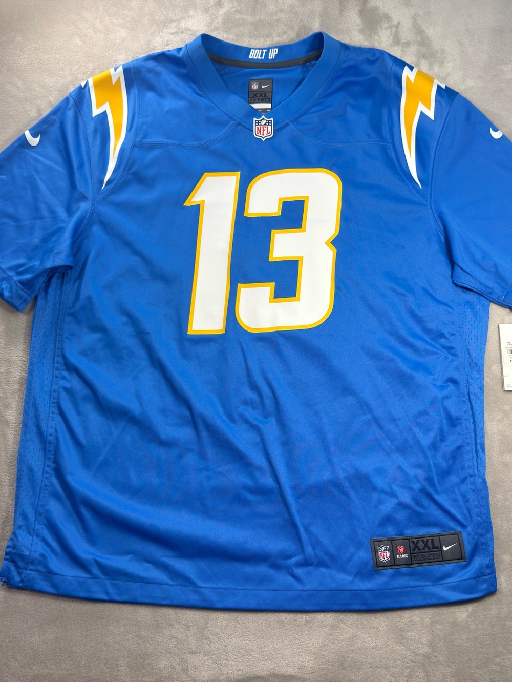 Nike NFL Los Angeles Chargers #13 Keenan Allen Jersey Men's Sz 2XL Baby Blue
